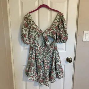 Shore Brand Delray Floral Babydoll Dress thumbnail 3