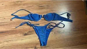 blue sparkly bikini thumbnail 1