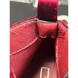Yoki Catalina Burgundy Velvet Star Perforated Ankle Booties Funky Bold Size 9 thumbnail 8