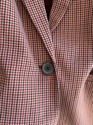 a new day Women’s Oversized Fall Blazer, Brown Plaid, Size XXL thumbnail 8