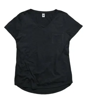 Tokyo Darling Black V-Neck Pocket Tee size S thumbnail 1