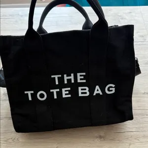 Black Canvas Tote Bag thumbnail 2