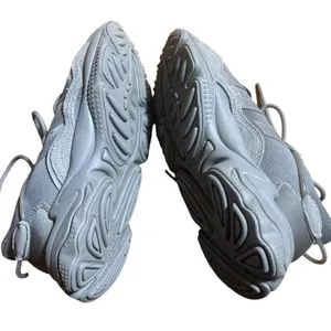 Adidas Ozweego Sneakers Women 7 Grey Excellent‎ Chunky Mesh Suede Mens 5.5Y thumbnail 2