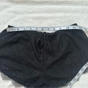 Victoria’s Secret lace black mini pajama shorts​ in size xs thumbnail 7