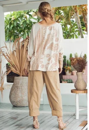 Free People LARGE True Perfection Tee in Almond Milk NWT thumbnail 5