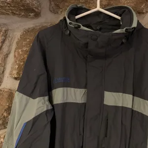 Grey/Blue Thick Zip Up Windbreaker Material Boulder Ridge Jacket thumbnail 5