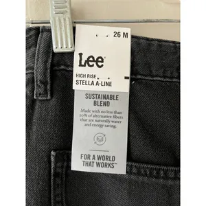 Lee Sz 26 Lyocell Blend Heritage Wide Leg Baggy Denim Pants Jeans High Rise‎ thumbnail 3