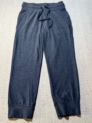 💥Lululemon Ready to Rulu Crop Joggers Heathered Navy Black Size 6💛 thumbnail 3