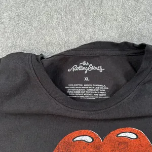 The Rolling Stones Band Tee Shirt Tongue Logo Size XL Short Sleeve Black thumbnail 3