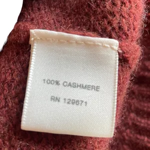 NAKEDCASHMERE Cold Shoulder Rust Brown Cashmere Sweater - Size Small thumbnail 5