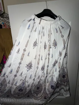 Made in India Embroidered Skirt White thumbnail 4