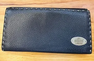 Fendi Dark‎ Brown Selleria Leather Continental Wallet Dark Brown Pre-owned thumbnail 1