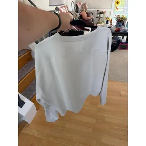 lululemon Softstreme Perfectly Oversized Cropped Crew off-white 12 nwot thumbnail 2
