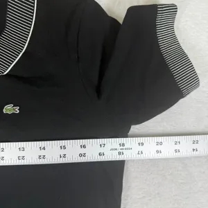 Lacoste Womens Black Piqué Cotton Stretch Polo T-Shirt Dress Size 42 F4811 thumbnail 4