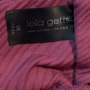 Lola Getts Plus Size 3X 22 24 Sports Bra Wine Plum Textured Criss Cross Back thumbnail 3