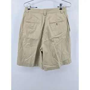 Ralph Lauren Polo Golf Shorts Womens 10 Khaki Tan Pleated Cotton‎ Chino Bermuda thumbnail 2