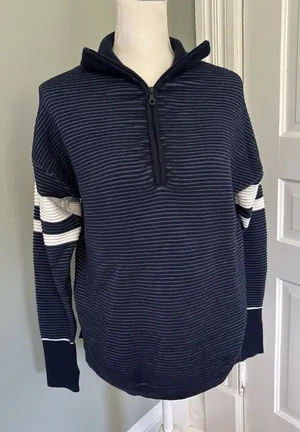AERIE OFFLINE Jacket Sweatshirt Womens Small S Blue Zip Ladies thumbnail 1