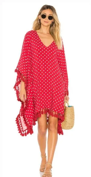 Tularosa Delilah Kimono in Red Dot Small thumbnail 1