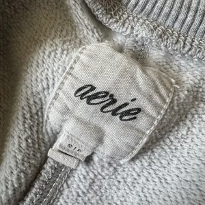 Aerie Fleece Corset Jogger- Light Grey thumbnail 5