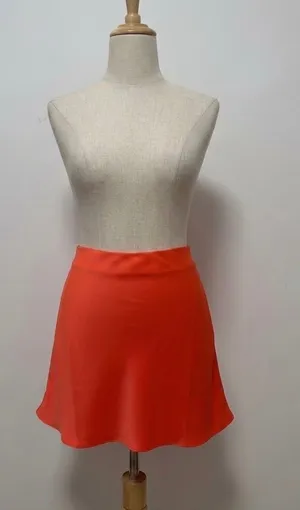 J.CREW Women’s Orange Solid A-Line Short Skirt, Size S Regular thumbnail 1