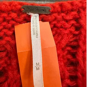 Free People "Wildfire" cable knit sweater size medium thumbnail 9