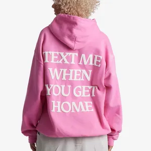 Lonely Ghost Text Me When You Get Home Pink Hoodie thumbnail 2