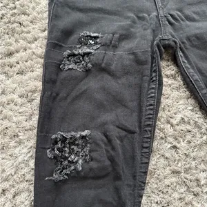 True Religion Black skinny jeans with silver studs Size 28 thumbnail 3