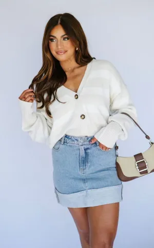 These Three Boutique Cream Cardigan thumbnail 1