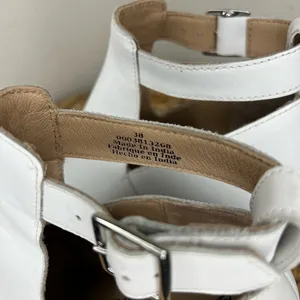 NWT Free People Shoes Brady Buckle leather white Bootie Cut Out ankle boots thumbnail 8