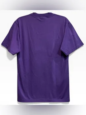 Vintage Disney Store Dopey Embroidered Thick‎ Tee Shirt Purple NWT Deadstock S thumbnail 2