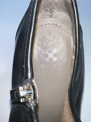 Vince Camuto Ruched Peeptoe Bootie w/Silver Metal Accent Working Zipper-Size 9.5 thumbnail 8