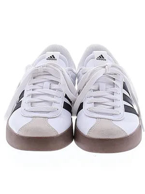 adidas White Sneakers with Black vl court Shoes thumbnail 2
