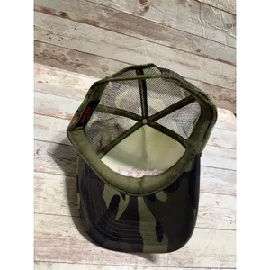 "Too Pretty To Work" Trucker Hat Camo Embroidered Pink One-Size Snapback Funny thumbnail 5