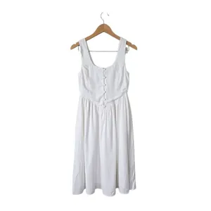 Rolla's Leoni Dress Size XS White Sleeveless Midi‎ NWT thumbnail 2
