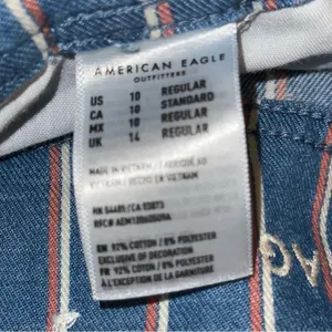 American Eagle  pinstriped wide leg capris thumbnail 6