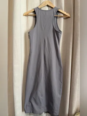 Babaton Sleeveless Bodycon Midi Dress - Gray thumbnail 2