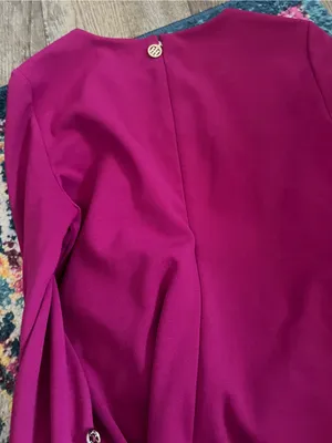 Tommy Hilfiger Women's Fuchsia Bell-Sleeve Shift Dress thumbnail 10