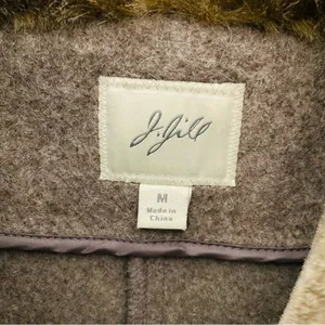 VINTAGE J. JILL Wool Jacket with Faux Fur Trim thumbnail 9