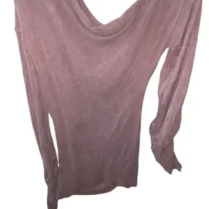 Free People Night We Met Long Sleeve purple Ruched Off The Shoulder Tunic Top thumbnail 9