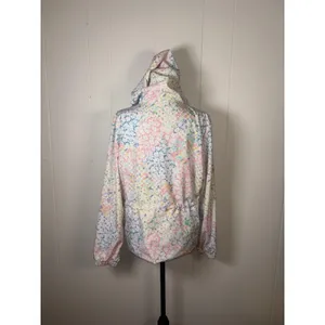 Fabletics Floral Print Anorak Jacket Lightweight‎ Quarter Zip Pullover Medium thumbnail 2