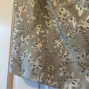 Vintage NWT JS Collection Silk Beaded Embroidered Sleeveless Blouse Size 16 thumbnail 4