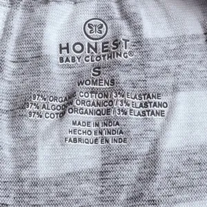 Honest Baby Clothing Black/White Matching Pajama Set Organic Cotton Men L Wmn S thumbnail 17