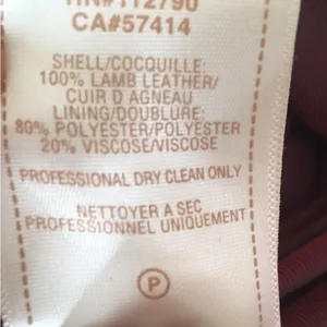 True Religion Off-White Leather Jacket lamb skin thumbnail 8