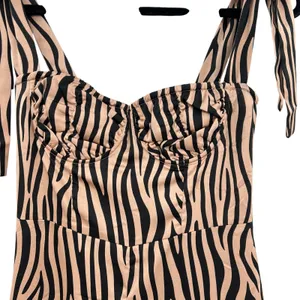 Urban Outfitters Lioness Woman Like Me Tie‎ Jumpsuit Zebra Print Size Small thumbnail 4
