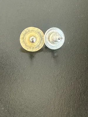 Silver Tone Black Crystal Stud Earrings thumbnail 2