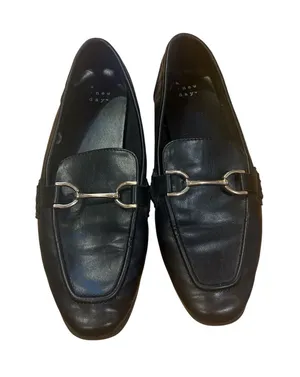 A New Day Black Square-Toe Loafer Flats with Horsebit Detail Size 6.5 thumbnail 1