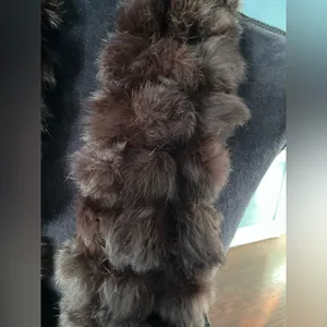 Long soft REAL FUR scarf/ dressy accessory🤎 thumbnail 4