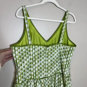 Y2K Dress‎ Midi Polka Stripe Whimsical Fairy Preppy 14 Cute Retro 50s Trad Wife thumbnail 6