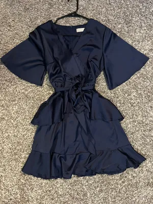 Altar'd State Navy Blue Dress thumbnail 2