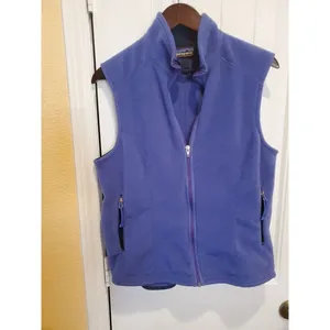Patagonia Synchilla Vest Women’s LARGE PURPLE Full Zip Sleeveless Coat Outdoor thumbnail 2